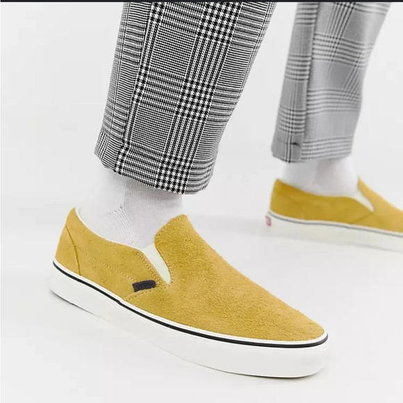 Vans Slip-On suede in yellow size women’s 7.5 - Picture 8 of 9